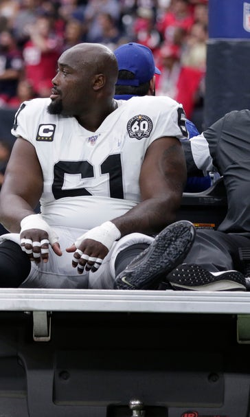 Raiders preparing to play without injured C Rodney Hudson